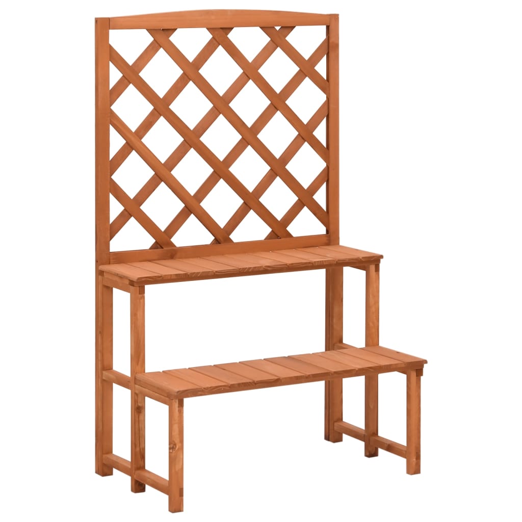 VIDAXL -Pflanzenregal mit SLAT 70x42x115 cm Festkieferholz