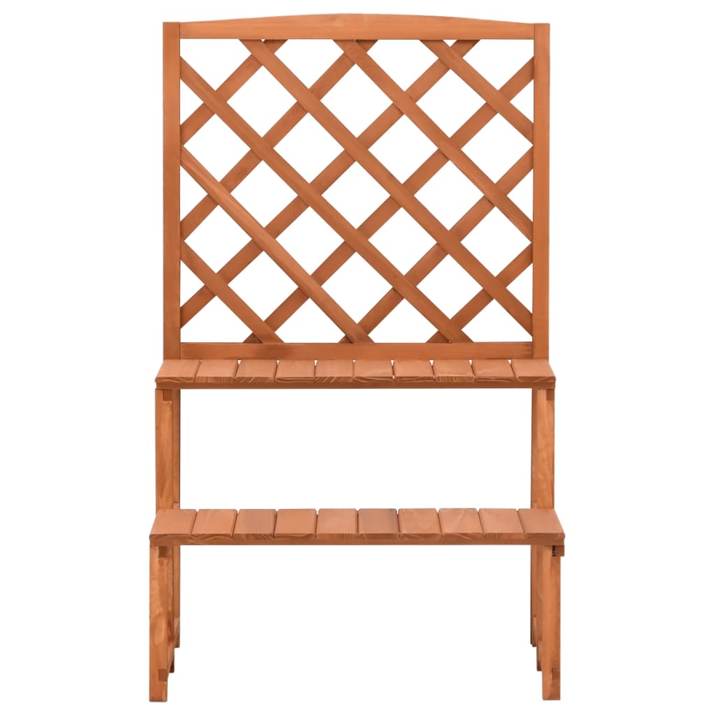 VIDAXL -Pflanzenregal mit SLAT 70x42x115 cm Festkieferholz