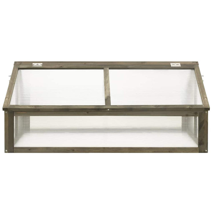 Vidaxl Greenhouse 114x80x50 cm Vurenhout Grau
