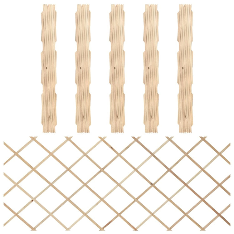 Vidaxl Garden Slat Works 5 St 180x80 cm Festkieferholz