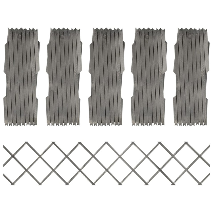 Vidaxl Garden Slat Works 5 St 180x30 cm Festkieferngrau