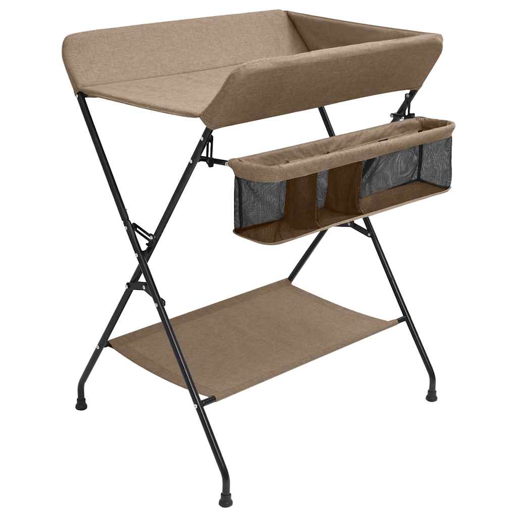 Vidaxl Change Table Eisen Taupe
