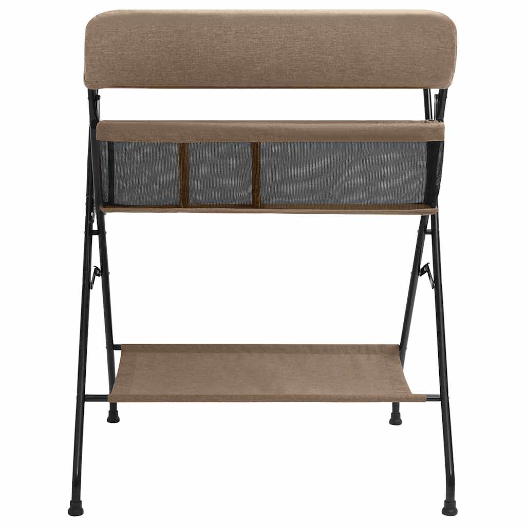 Vidaxl Change Table Eisen Taupe