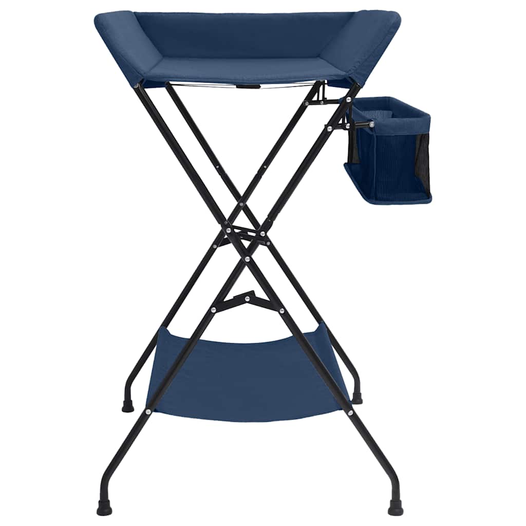 Vidaxl Change Table Iron Navy Blau