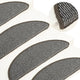 Vidaxl -Treppenmatten 15 ST 56x17x3 cm Grau