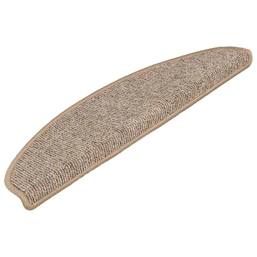 Vidaxl -Treppenmatten 15 ST 65x21x4 cm grau und braun