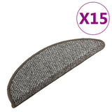 VIDAXL -Treppenmatten 15 ST 56x17x3 cm Anthrazit -ausgelöst - afbeelding 2