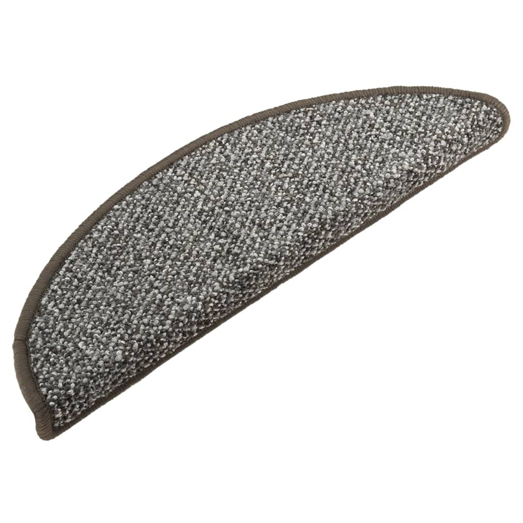 VIDAXL -Treppenmatten 15 ST 56x17x3 cm Anthrazit -ausgelöst