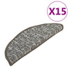 VIDAXL -Treppenmatten 15 ST 56x17x3 cm Anthrazit -ausgelöst