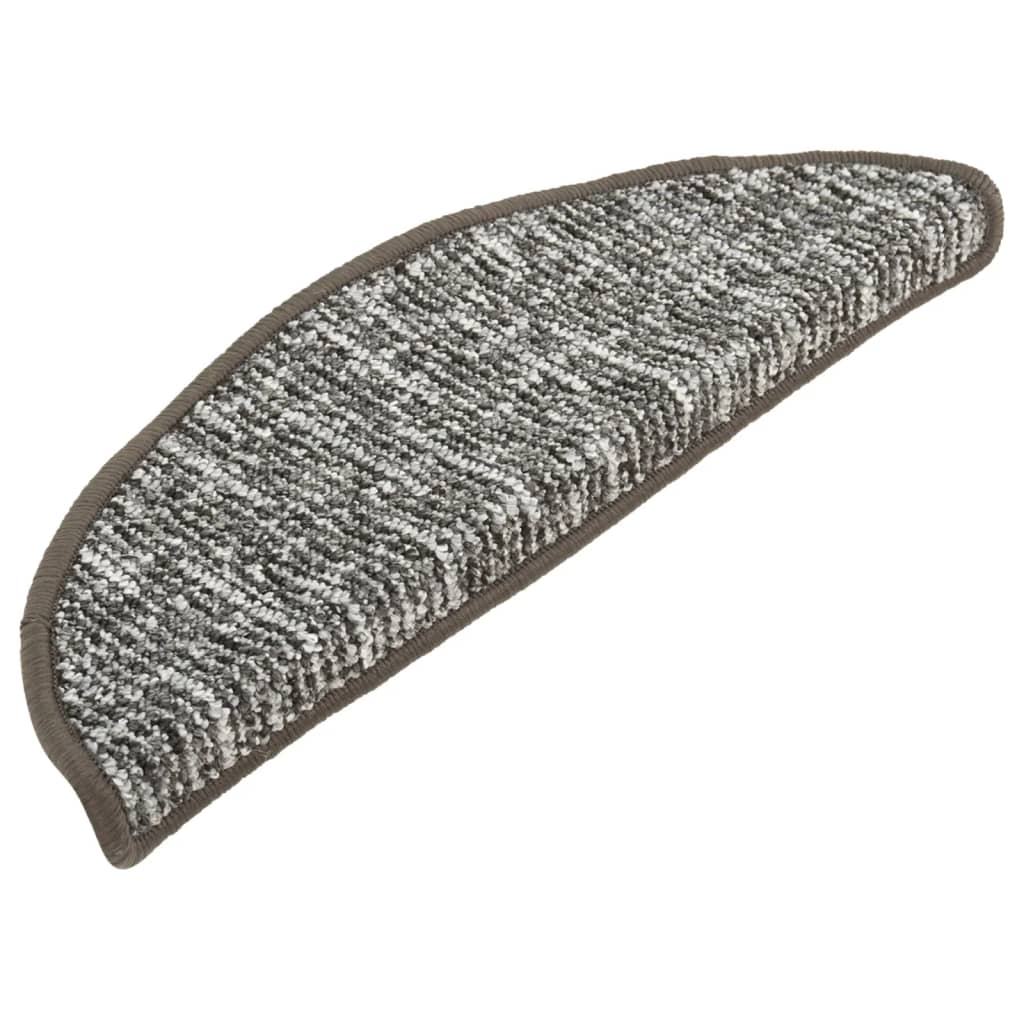 VIDAXL -Treppenmatten 15 ST 56x17x3 cm Anthrazit -ausgelöst