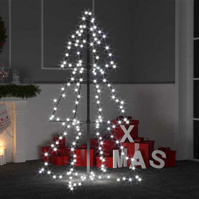 VIDAXL KegelKERSTBOOM 160 LEDs innerhalb und außerhalb von 78x120 cm