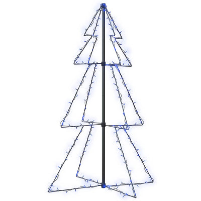 VIDAXL KegelKERSTBOOM 160 LEDs innerhalb und außerhalb von 78x120 cm