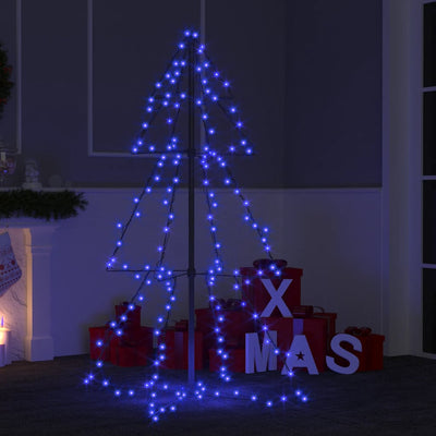 VIDAXL KegelKERSTBOOM 160 LEDs innerhalb und außerhalb von 78x120 cm
