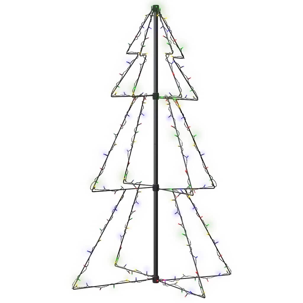 VIDAXL KegelKERSTBOOM 160 LEDs innerhalb und außerhalb von 78x120 cm