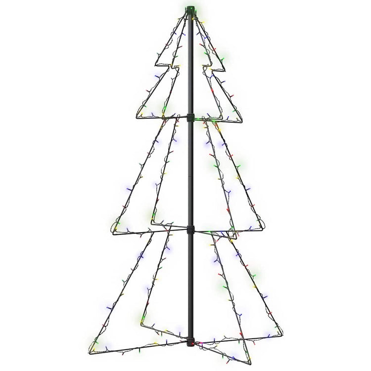 VIDAXL KegelKERSTBOOM 160 LEDs innerhalb und außerhalb von 78x120 cm