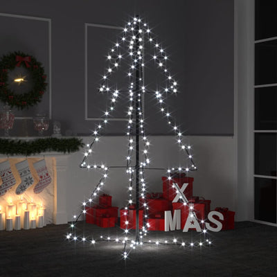 Vidaxl KegelKERSTBOOM 200 LEDs innerhalb und außerhalb von 98x150 cm