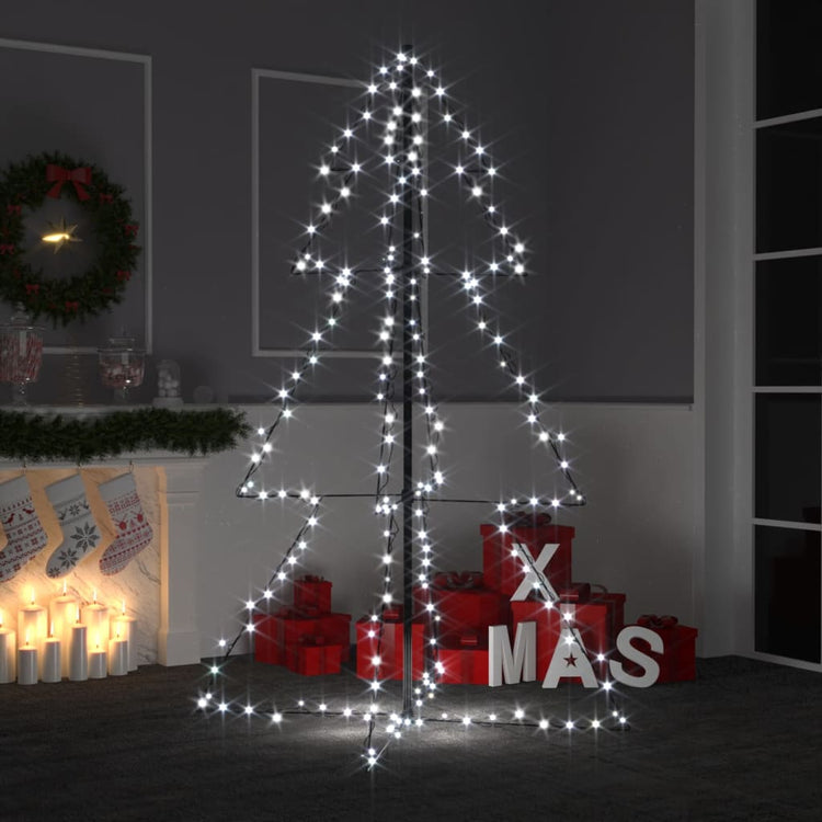 Vidaxl KegelKERSTBOOM 200 LEDs innerhalb und außerhalb von 98x150 cm