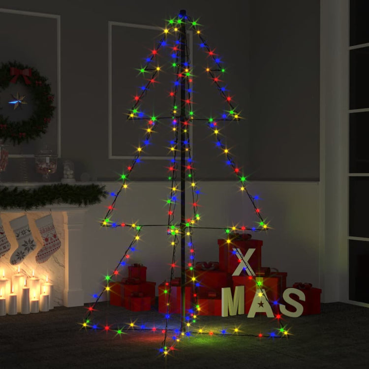 Vidaxl KegelKERSTBOOM 200 LEDs innerhalb und außerhalb von 98x150 cm