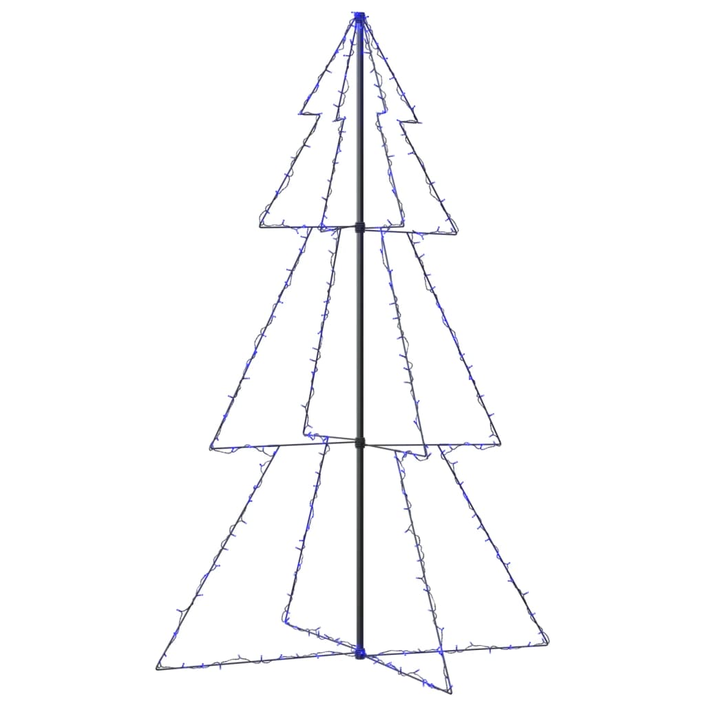 VIDAXL KegelKERSTBOOM 240 LEDs innerhalb und außerhalb von 118x150 cm