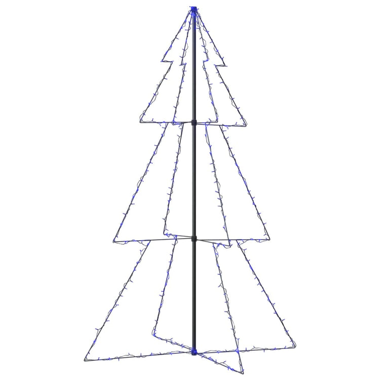 VIDAXL KegelKERSTBOOM 240 LEDs innerhalb und außerhalb von 118x150 cm