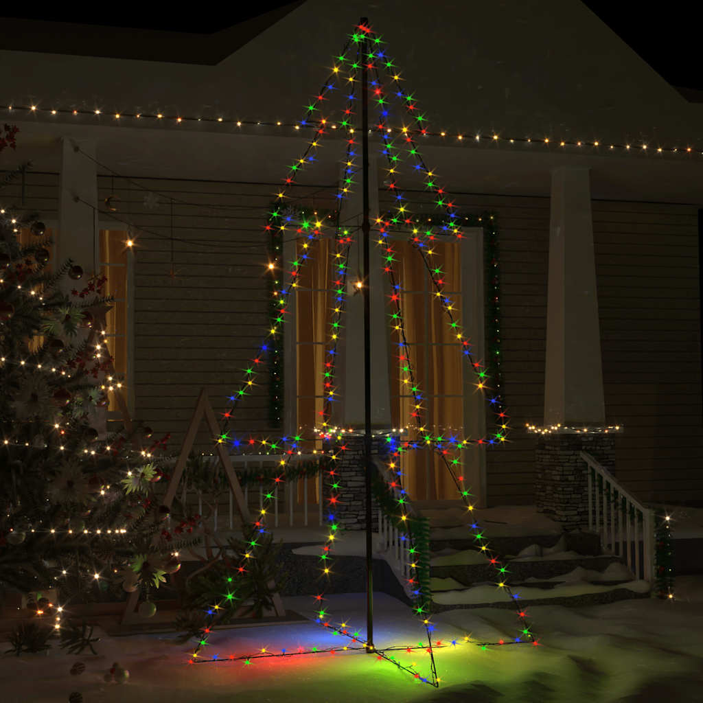 VIDAXL KegelKERSTBOOM 300 LEDs innerhalb und außerhalb 120x220 cm