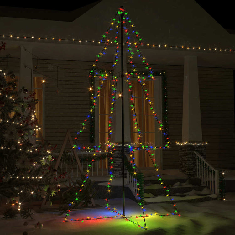 VIDAXL KegelKERSTBOOM 300 LEDs innerhalb und außerhalb 120x220 cm