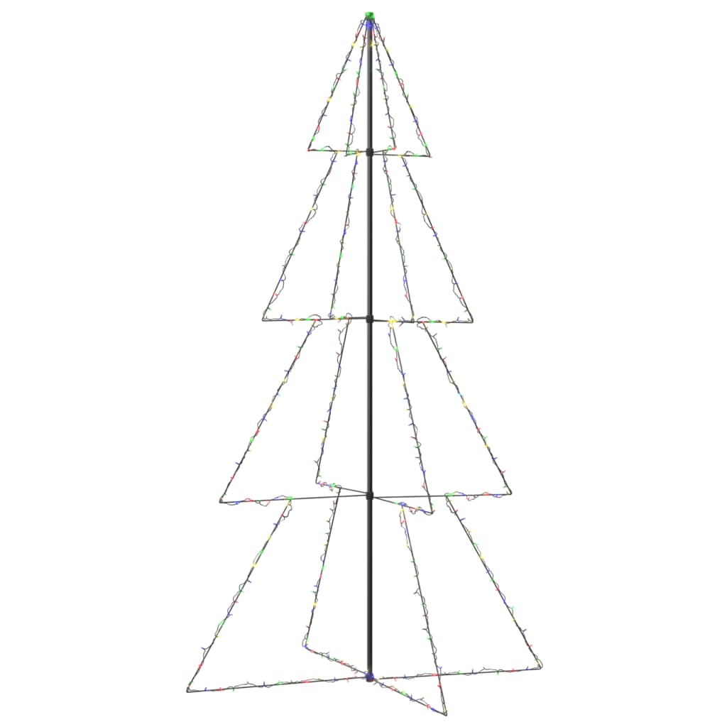 VIDAXL KegelKERSTBOOM 360 LEDs innerhalb und außerhalb von 143x250 cm