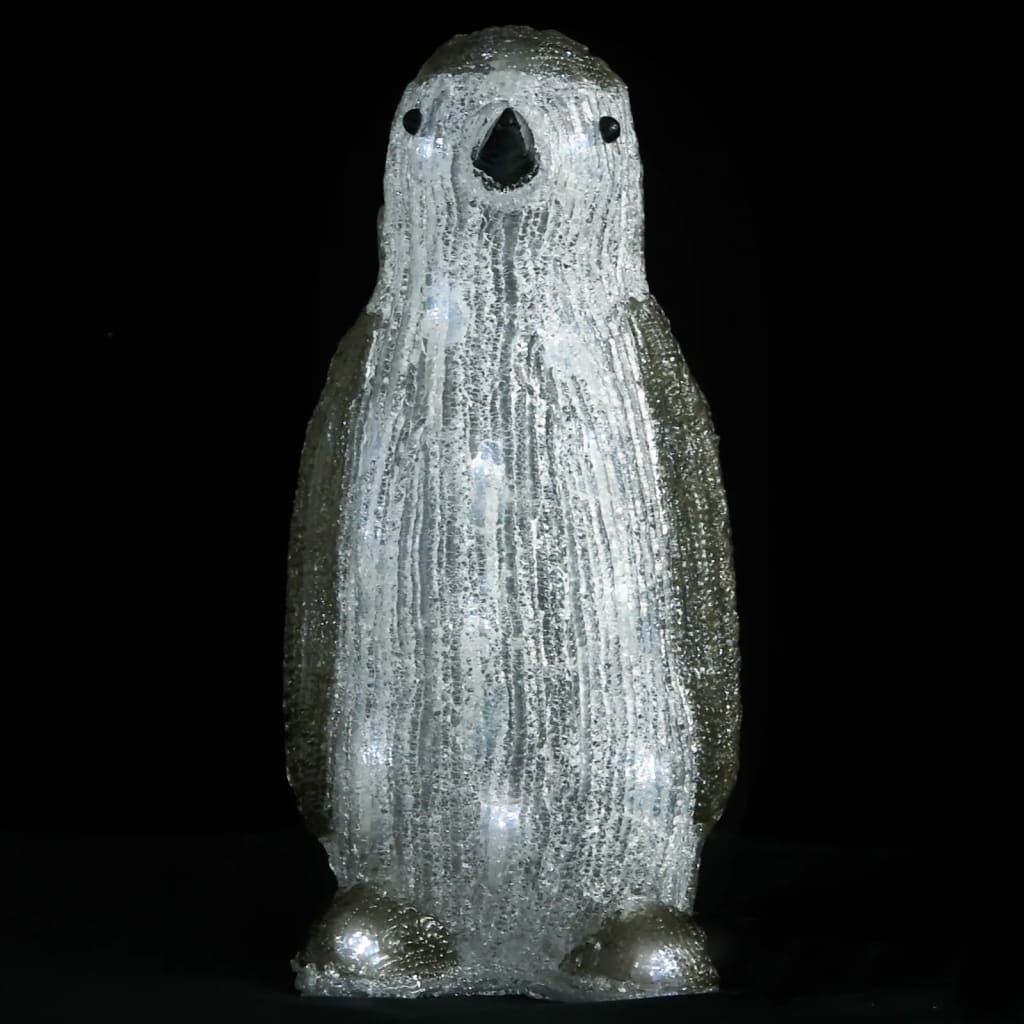 VIDAXL Weihnachtsfigur Pinguin -LED innerhalb und außerhalb von 30 cm Acryl