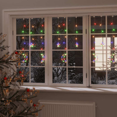 Vidaxl Light Girland Star und Mond 138 LEDs Multi -Colored
