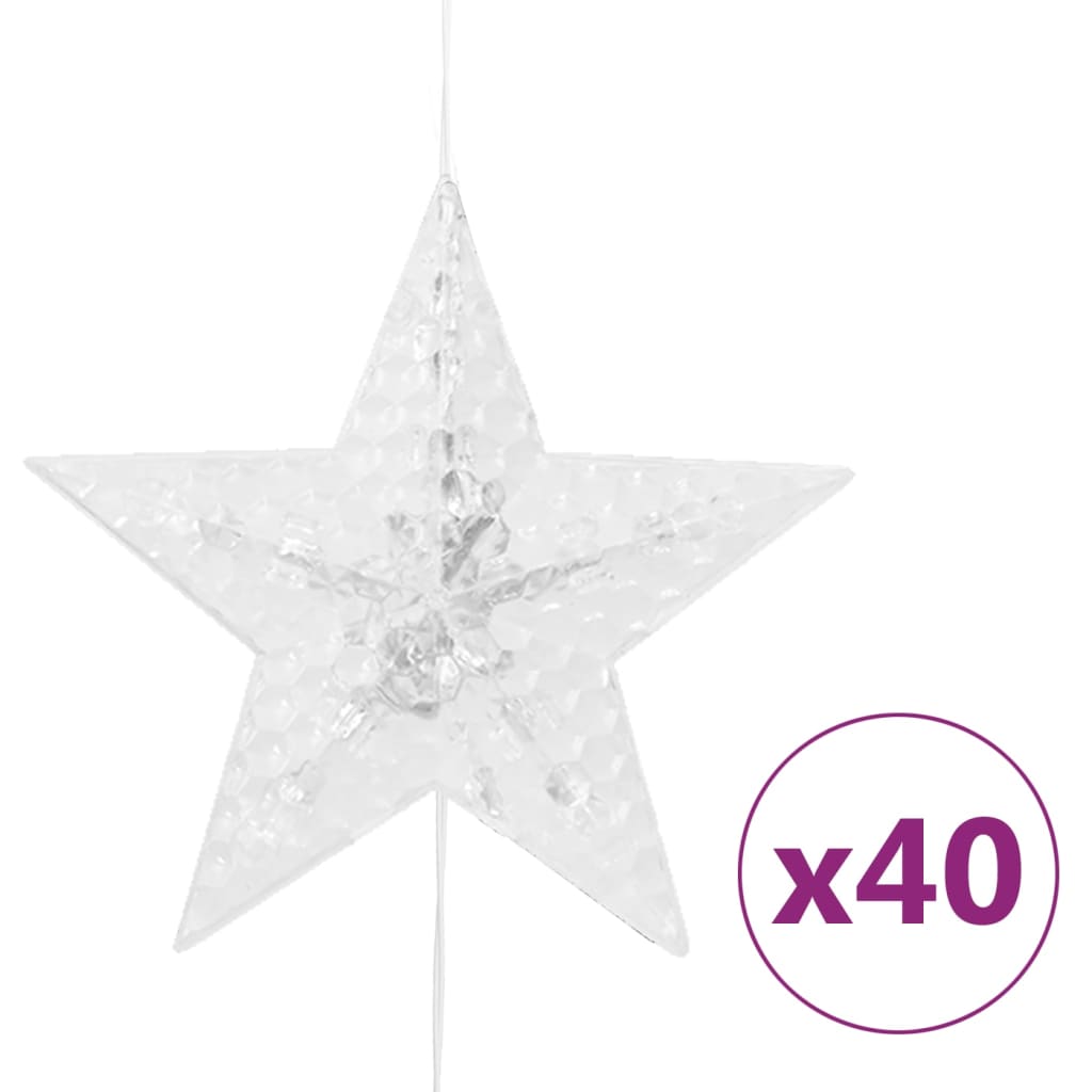 Vidaxl Light Corder Stars mit 200 LEDs und 8 Funktionen warm weiß