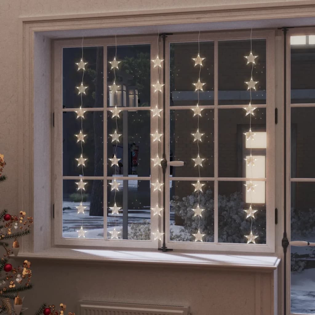 Vidaxl Light Corder Stars mit 200 LEDs und 8 Funktionen warm weiß