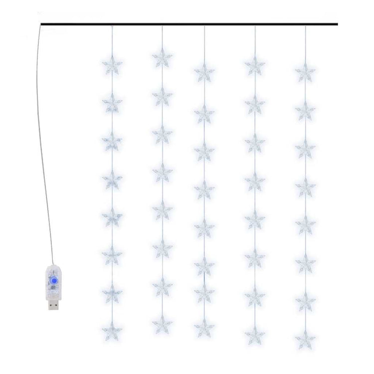Vidaxl Light Corder Stars mit 200 LEDs und 8 Funktionen kalt weiß