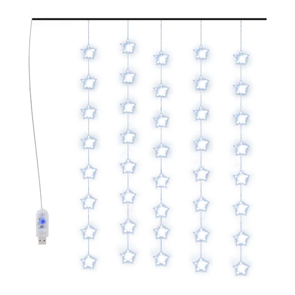 Vidaxl Light Corder Stars mit 200 LEDs und 8 Funktionen blau