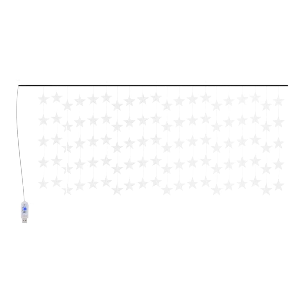 Vidaxl Light Corder Stars mit 500 LEDs und 8 Funktionen warm weiß