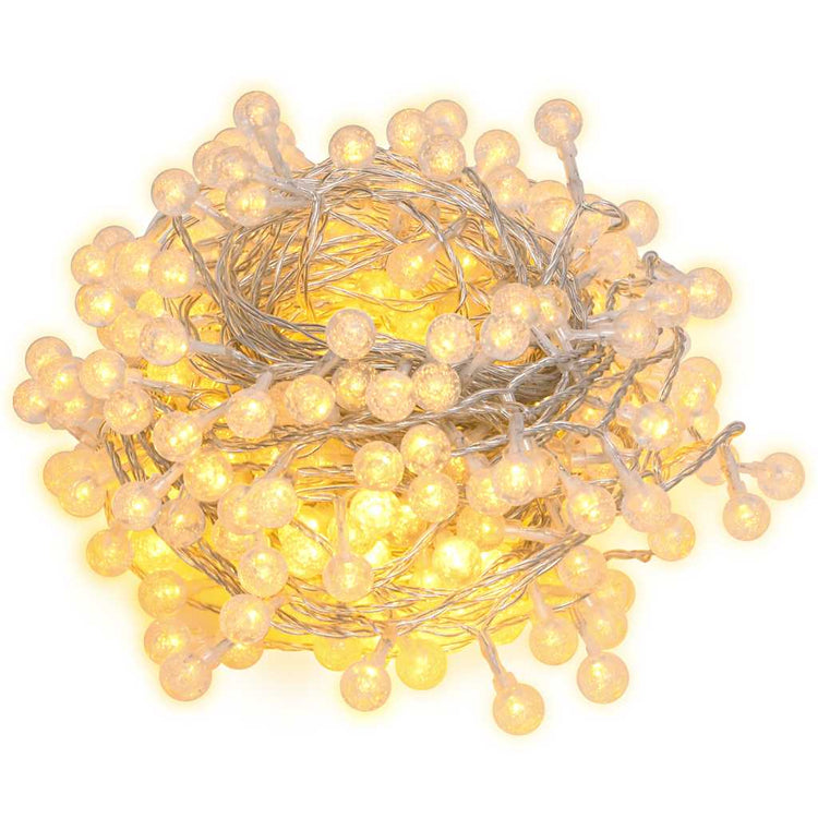 Vidaxl Light Cord mit 200 LEDs 8 Funktionen warm weiß 20 m