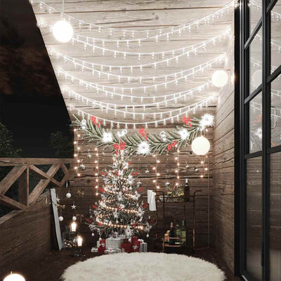 Vidaxl Light Cord mit 400 LEDs 8 Funktionen kalt weiß 40 m