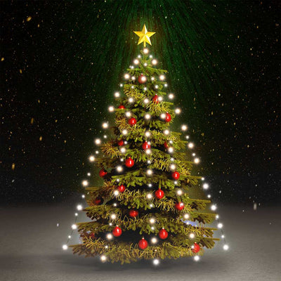 Vidaxl Weihnachtsbaumbeleuchtung mit 150 LEDs kaltes weißes Netz 150 cm