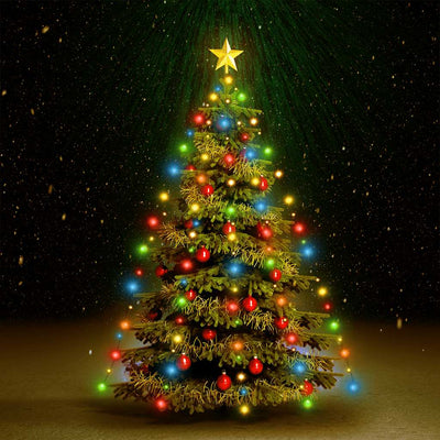 Vidaxl Weihnachtsbaumbeleuchtung mit 180 LEDs Multi -Colored Net 180 cm