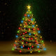 Vidaxl Weihnachtsbaumbeleuchtung mit 180 LEDs Multi -Colored Net 180 cm
