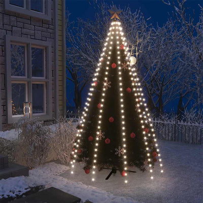 Vidaxl Weihnachtsbaumbeleuchtung mit 300 LEDs kaltes weißes Netz 300 cm