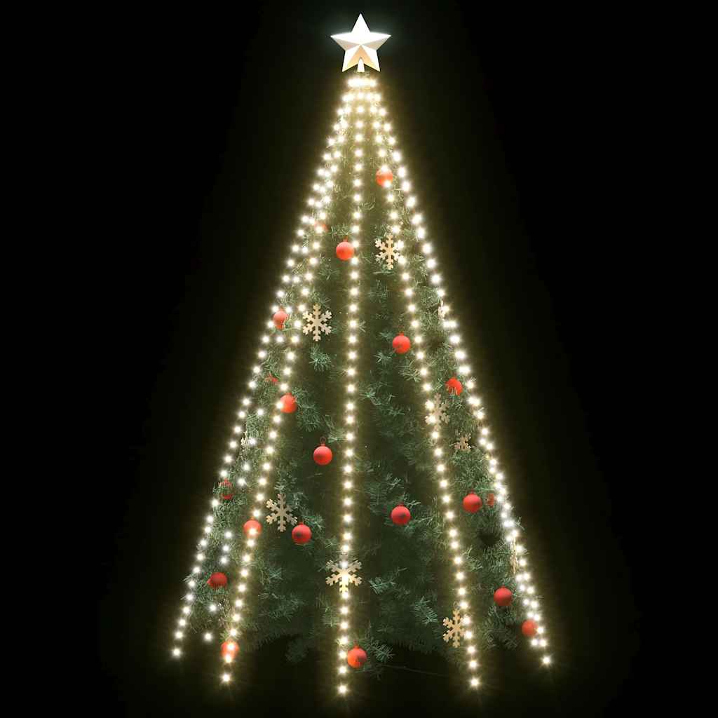 Vidaxl Weihnachtsbaumbeleuchtung mit 400 LEDs kaltes weißes Netz 400 cm