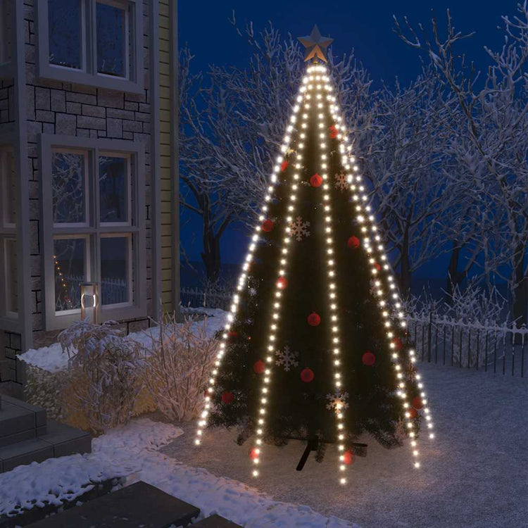 Vidaxl Weihnachtsbaumbeleuchtung mit 400 LEDs kaltes weißes Netz 400 cm