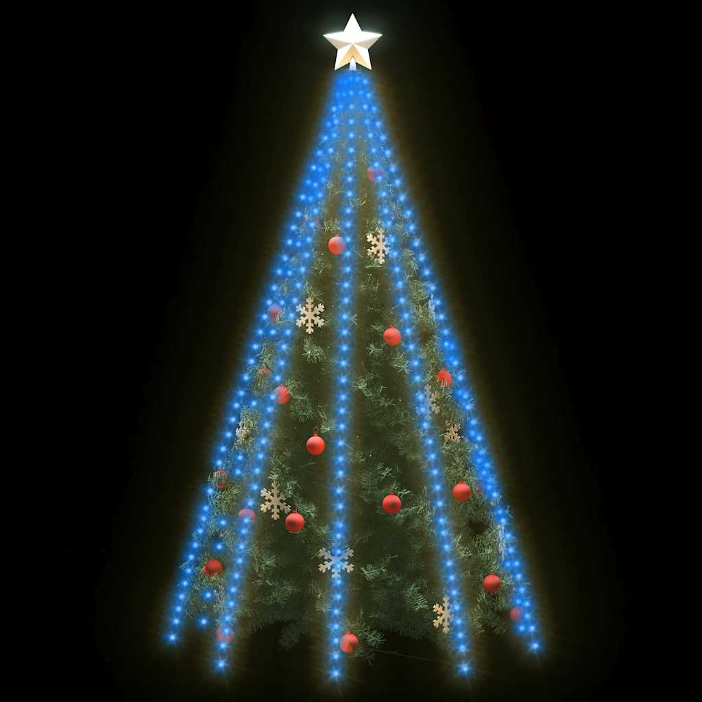 Vidaxl Weihnachtsbaumbeleuchtung mit 400 LEDs Blaues Netz 400 cm