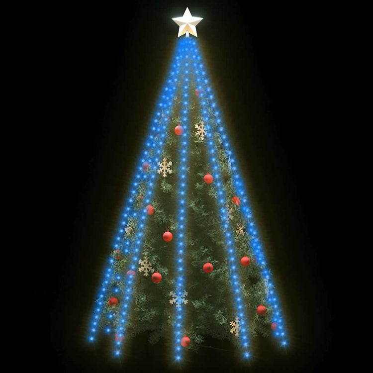 Vidaxl Weihnachtsbaumbeleuchtung mit 400 LEDs Blaues Netz 400 cm