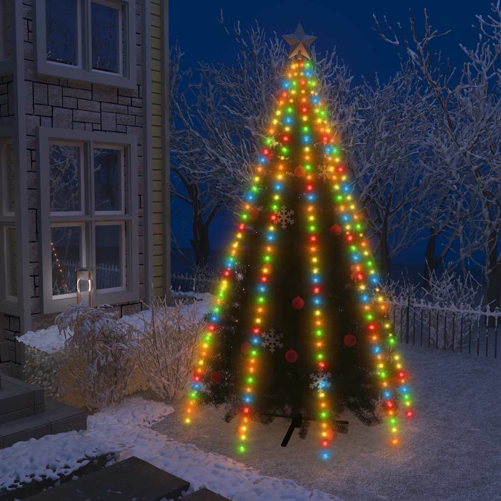 VIDAXL Weihnachtsbaumbeleuchtung mit 400 LEDs Multi -gefärbtes Netz 400 cm