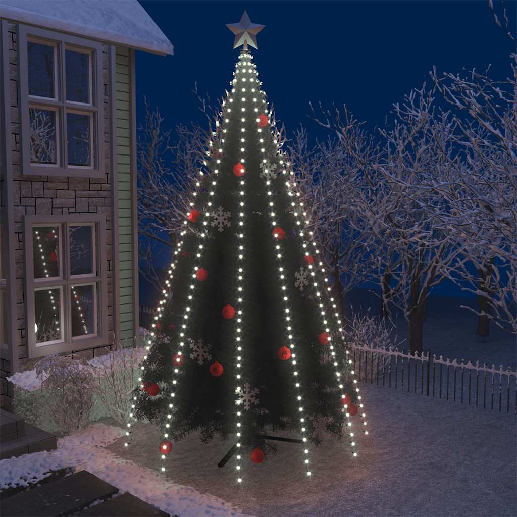 Vidaxl Weihnachtsbaumbeleuchtung mit 500 LEDs kalt weiß in 500 cm