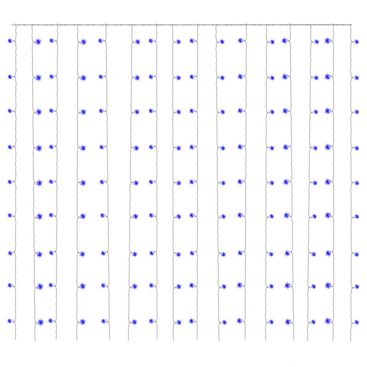 Vidaxl Light Corder Blind mit 300 LEDs und 8 Funktionen 3x3 m blau
