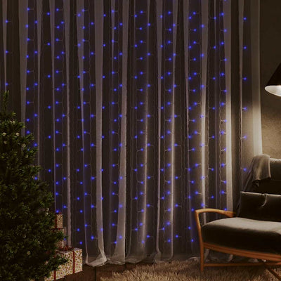 Vidaxl Light Corder Blind mit 300 LEDs und 8 Funktionen 3x3 m blau