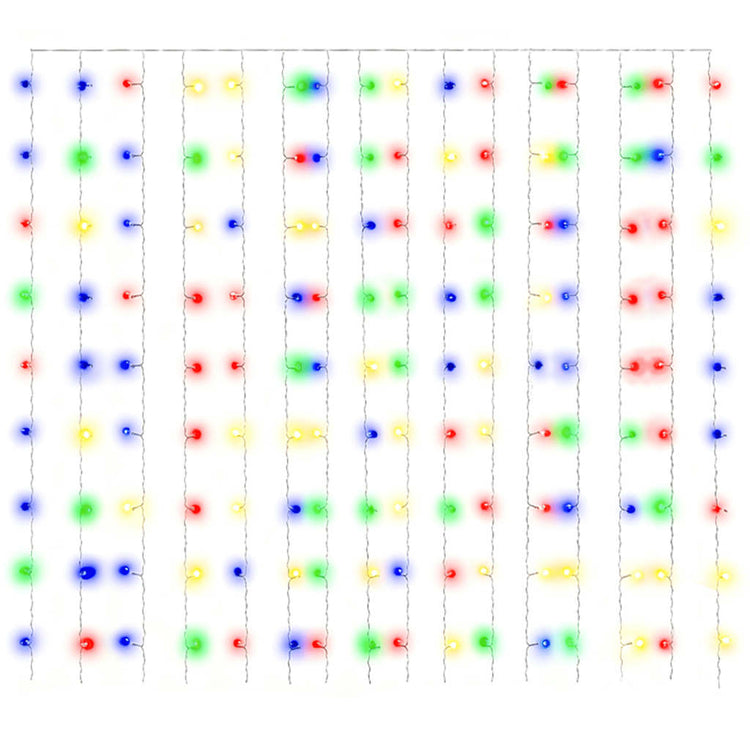 Vidaxl Light Corder Blind mit 300 LEDs und 8 Funktionen 3x3 M mehrfarbig