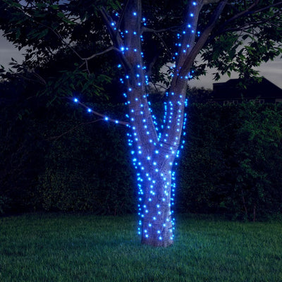 VIDAXL -Lichtkabel 2 STs mit 2x200 LEDs Solar Binnen Buiten Blauw
